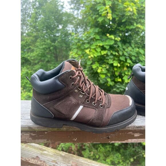 Brahma Men’s Steel Toe Work/Safety Boots Sz 12 Brown / Black main image 4